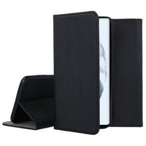 Кожен калъф тефтер и стойка Magnetic FLEXI Book Style за Samsung Galaxy S21 FE G990B черен 
